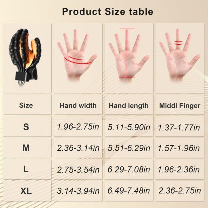 Robot Training Glove sizing