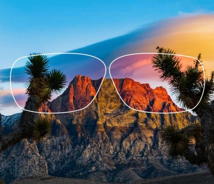 sample of how colorblind glasses work