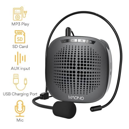 speaker with headset
