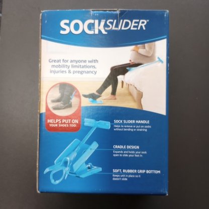 sock slider box, black