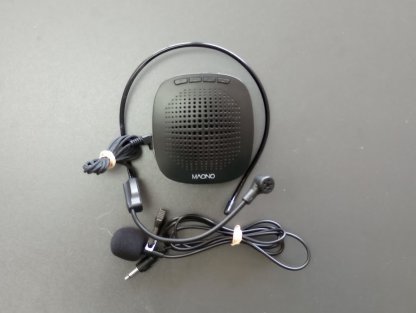 speaker with headset and mic