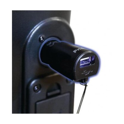 charging device plugged into battery