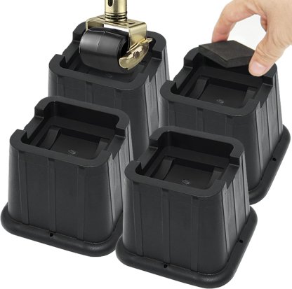 furniture risers in use