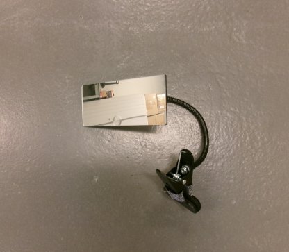Convex Mirror with Adjustable Clip