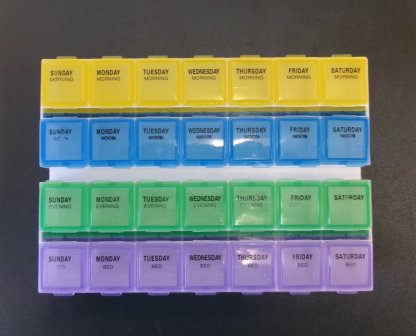 Weekly 4X Day Pill Organizer