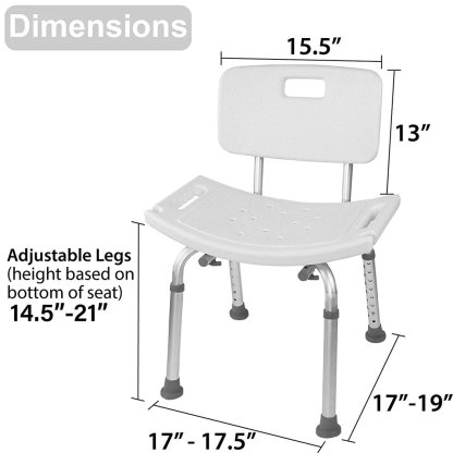 SHOWER CHAIR WITH BACK