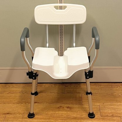 SHOWER CHAIR WITH BACK AND ARMS
