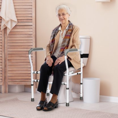 Toilet Safety Frame in use