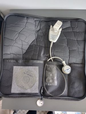 stethoscope in cloth carry case