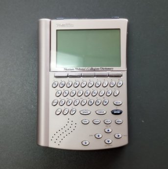 silver handheld talking dictionary