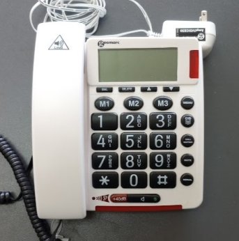 white large button phone