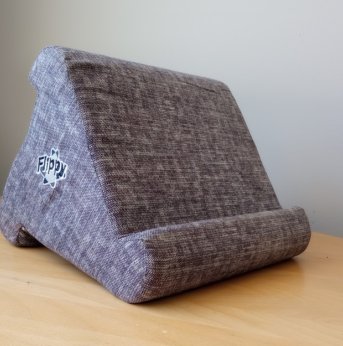 grey tablet stand