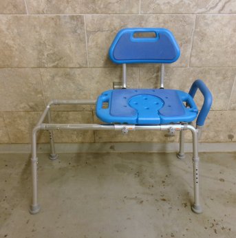 Sliding Transfer Bench with Back