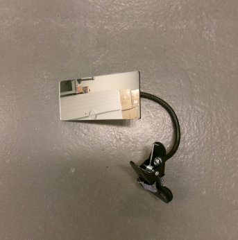 Convex Mirror with Adjustable Clip
