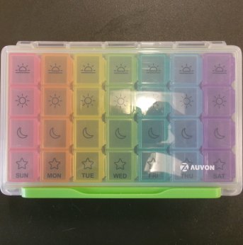 Weekly 4X Day Pill Organizer