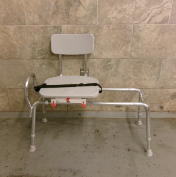 Sliding Transfer Bench with Back