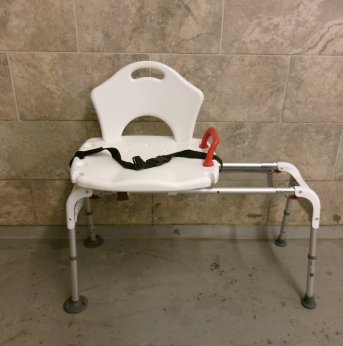 Sliding Transfer Bench with Back