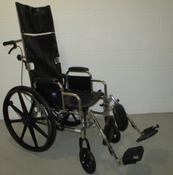 Manual High Back Reclining Wheelchair- 16"x17"