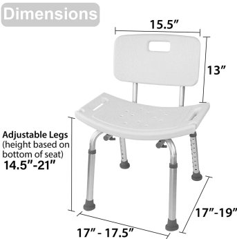 SHOWER CHAIR WITH BACK