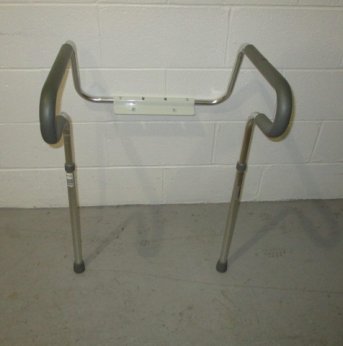 Toilet safety rail