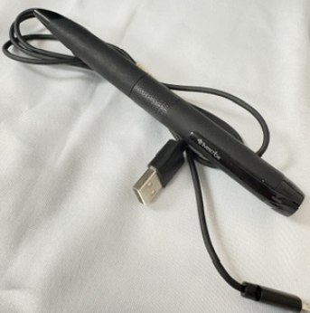 Black pen with charger 